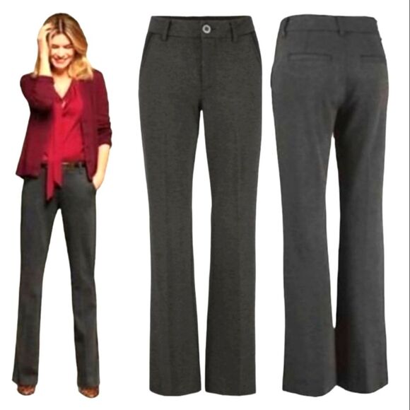 CAbi Pants Favorite‎ Trouser Flare Bootcut 141 Gray Ponte Knit Stretch 2 - Picture 2 of 12